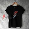 David Bowie Logo Eyes Lightning T-Shirt - Funny Shirt On Sale