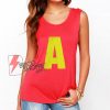 A Letter Alvin Chipmunks Tank Top - Funny Tank Top On Sale