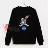 Astronaut Basketball League Slam Dunk NASA Sweatshirt - Nasa Sweatshirt - Parody Sweatshirt - Funny Sweatshirt