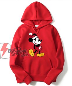 Disney Christmas Hoodie - Mickey Mouse Santa Christmas Hoodie - Funny Christmas Hoodie