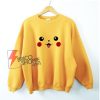 Pokémon Sweatshirt - Pokemon Pikachu Face Sweatshirt - Funny Sweatshirt