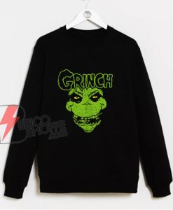 CHRISTMISFIT - Grinch misfits Sweatshirt - Parody Sweatshirt - Funny Sweatshirt