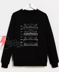Evolution of The Cadillac Tail Fin Sweatshirt - Funny Sweatshirt On Sale