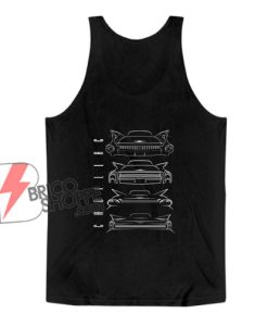 Evolution of The Cadillac Tail Fin Tank Top - Funny Tank Top