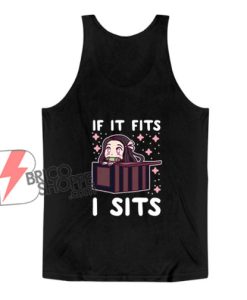 If It Fits I Sits Demon Slayer Tank Top - Funny Tank Top