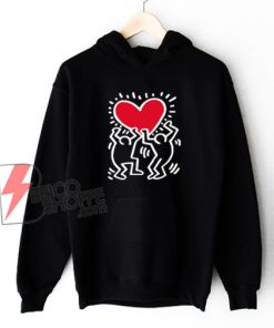 Keith Haring Big Love Hoodie - Funny Valentine Gift Hoodie - Funny Hoodie