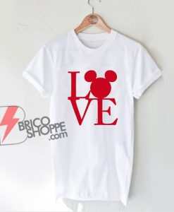 LOVE MICKEY MOUSE - Mickey Mouse Shirt - Valentine Mickey Mouse Shirt - Funny Disney Shirt