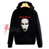 Marilyn Manson face Hoodie - Funny Hoodie On Sale