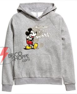 Mickey Mouse – Will You Be My Minnie – Valentine Sweatshirt -Valentine Sweatshirt – Mickey Mouse Sweatshirt