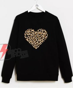 Mothers Day Sweatshirt - Leopard Heart Sweatshirt - Mothers Day Gift For Mom - Mothers Day Sweatshirt- Heart Sweatshirt - Love Heart Sweatshirt - Mama Sweatshirt