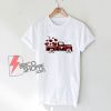 Valentines buffalo plaid Truck Shirt - Heart Shirt - Cute Valentine Shirt - Valentines Day Gift