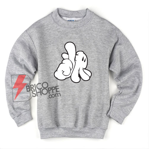 LA Sweatshirt - LA Mickey Mouse Hand Sweatshirt - Mickey Mouse Sweatshirt - Disney Sweatshirt