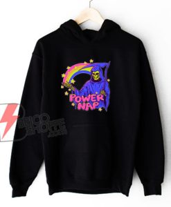 Power Nap Rainbow Grim Reaper Hoodie - Parody Hoodie - Funny Hoodie On Sale