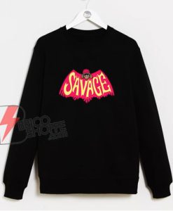 Savage Macho Man Wrestling Batman Comic Cover Sweatshirt - Parody Sweatshirt - Funny Sweatshirt On Sale