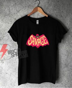 Savage Macho Man Wrestling Batman Comic Cover T-Shirt - Parody Shirt - Funny Shirt On Sale
