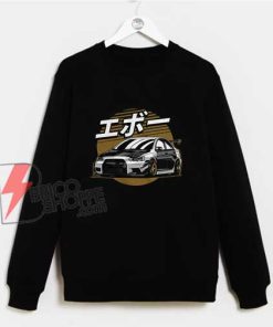 Mitsubishi-EVO-X-White-Sweatshirt