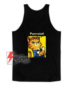 Purrrsist! Resist Persist Pussy Cat Top-Tank