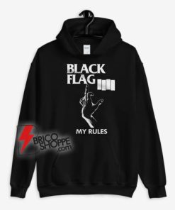 Black flag my rules Hoodie