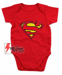 Superman Distressed Shield Baby Onesie
