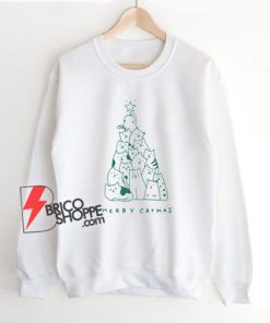 Merry-Catmas-TShirt---Funny-Cat-Christmas-Tree-Sweatshirt
