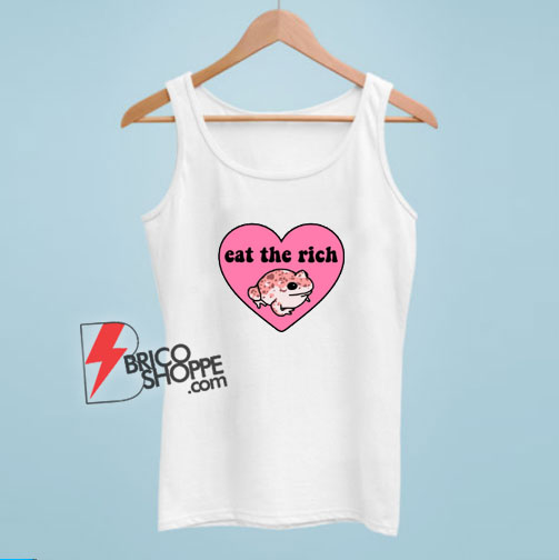 Eat-The-Rich-Frog---purple-hearts-Tank-Top