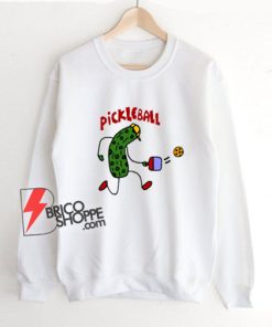 Funny Pickle Playing Pickleball Sweatshirt