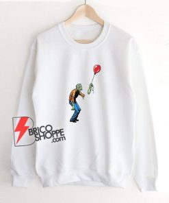 Sad Zombie and Balloon Sweatshirt